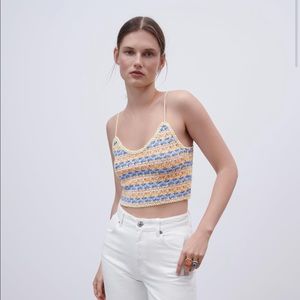 Zara Knit Crop Top (M)